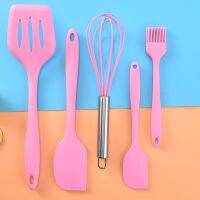 Special Offers 5Pcs/Set  Silicone Kitchenware Baking Whisk Oil Brush Fried Steak Spatula Spatula Set Small Kitchen Utensils