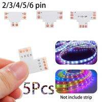 FINREE 5ชิ้น8มม. 10มม. 12มม. แยกเชื่อมฟรีบอร์ด PCB เชื่อมต่อมุมแถบไฟ LED 2pin 4pin 5pin 6Pin L T X รูปร่าง