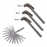 3x Universal Motorcycle Engine Valve adjustment tool valve screw wrench 8mm 9mm 10mm &amp; 1x Feeler gauge