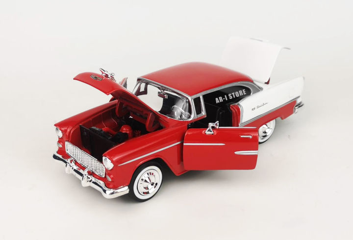 โมเดลรถเหล็ก-chevy-bel-air-scale-1-24-อเมริกันคลาสิค