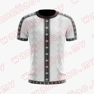 Summer New Malaysia Element T-shirt men Round Neck T-shirt 3d Printing Indigenous wind fashion Casual  Short Sleeve TOP