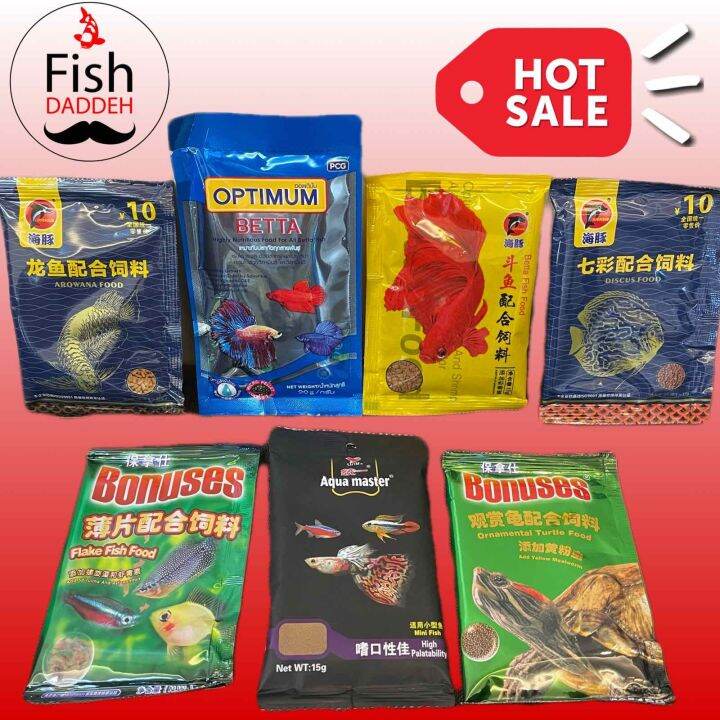 Optimum Betta 20g Fish Food and other quality feeds PORPOISE BONUSES