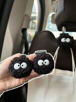 【jw】﹉☫❇  Car Back Hook Cartoon Coal Ball Headrest Organizer Food Bag Bolsa Decorativa Pingente Acabamento Storage Bonito 2Pcs