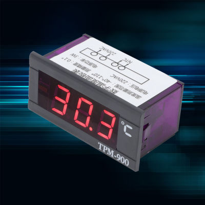 อุณหภูมิจอแอลซีดีดิจิตอลขนาดเล็กแผงมิเตอร์เทอร์โมมิเตอร์ตัวบ่งชี้อุณหภูมิ-40 ℃ - + 110 ℃ สำหรับตู้เย็นและตู้โชว์สำนักงานบ้าน