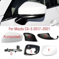 Untuk CX5 CX-5มาสด้า2018 2020 2019 2021 Bingkai Cermin Samping Penutup Bawah Kaca Spion Lensa Lampu Sein Kaca