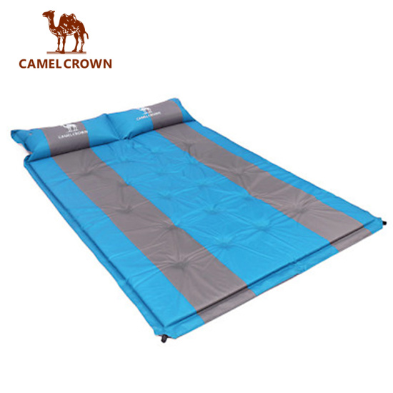 Camel crown đệm ngủ cắm trại đôi tự bơm phồng đệm có gối xốp nhẹ để đi bộ - ảnh sản phẩm 9