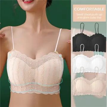 Women Gather No Steel Ring Lingerie Bra Tube Top Wrapped Chest