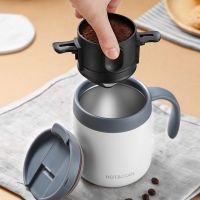 Binaural Portable Foldable Coffee Filter Stainless Steel Easy Clean Reusable Coffee Funnel Paperless Coffee Accessories