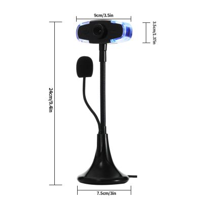 ZZOOI Drive-free HD Webcam with Microphone Laptop Computer Web Camera Home Adjustable Webcam