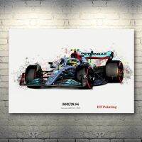 โปสเตอร์สีน้ำลายรถแข่งเฟอร์รารี Formula One Ferrilton ผ้าใบวาดภาพศิลปะบนผนังแข่งแฮมเลสเลอร์รูปภาพคลับตกแต่งบ้านผ้าใบ A23833ภาพฝาผนัง