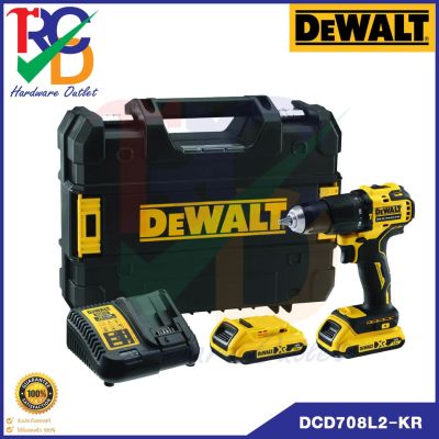 DEWALT รุ่น DCD708L2-KR  สว่านกระแทกไร้สาย Atomic ไร้แปรงถ่าน 20 โวลท์ พร้อมแบตเตอรี่ 3.0Ah