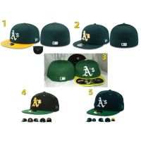 Top-quality Mlb Oakland หมวกเบสบอลลําลอง ปรับขนาดได้ สไตล์ฮิปฮอป พลัสไซซ์ แฟชั่นสําหรับผู้ชาย