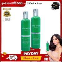 ได้ 2 ขวด Go Hair อาหาร บำรุงผม ขวดใหญ่ 250 มล. โกแฮร์ 2ขวด แก้ผมร่วง