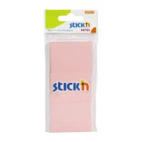 กระดาษโน้ตกาวในตัว STICKN #21126 ขนาด 1.5x2 นิ้ว (1x3) สีชมพูพาสเทล (PC)