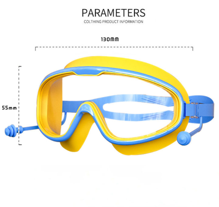 แว่นตาว่ายน้ำเด็ก-แว่นตาว่ายน้ําเด็ก-แว่นว่ายน้ําเด็ก-ป้องกันแสงแดด-uv-ไม่เป็นฝ้า-ปรับระดับได้-สำหรับเด็กอายุ-2-16-ปี