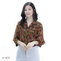 MIKIKO Shirt MI-H1819 ชิฟฟอนปริ้นท์ แขนยาว IGPU22-8