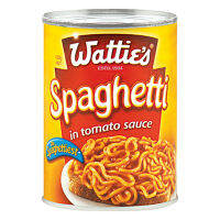 Watties Spaghetti in Tomato Sauce 420g วัตตี้ส์ เส้นสปาเก็ตตี้ในซอสมะเขือเทศ ขนาด 420 กรัม (1811)