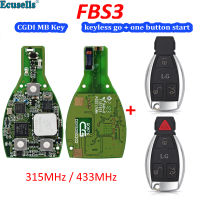 Oibwye 3/4ปุ่ม CGDI Keyless FBS3สมาร์ทเป็นกุญแจสำหรับ Benz W204 W207 W212 W164 W166 W221ปุ่ม3/4 Pcb ทำงานร่วมกับ CGDI MB Prog