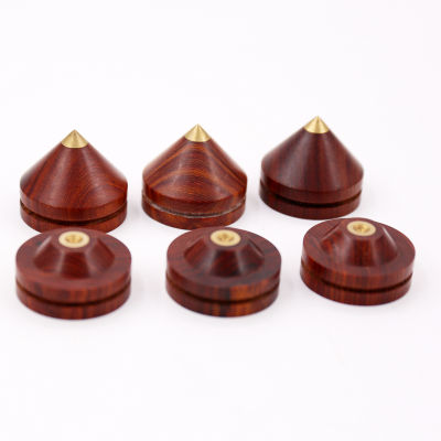 Hifi X Hifi audio 4 sets Speaker Stand Base speaker wooden CD foot nail 33mm ebony Speaker Stands