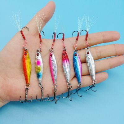 【hot】 HOOFISH 12PCS/LOT Metal Jig Fishing 7g/10g/15g/20g Crankbait Wobbler Bait Isca Artificial Peche Sea Lures