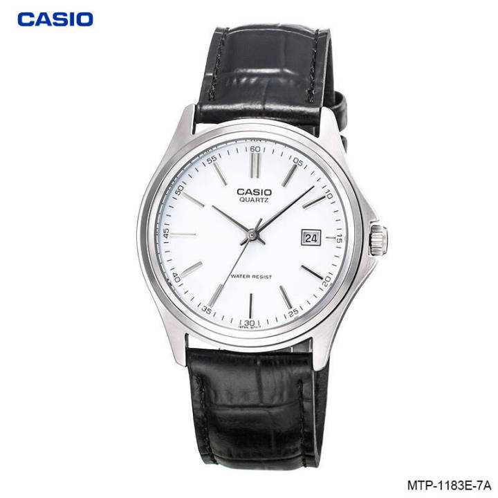 นาฬิกาข้อมือ-casio-standard-men-สายหนัง-สีดำ-รุ่น-mtp-1183e-mtp-1183e-7a-mtp-1183e-7b
