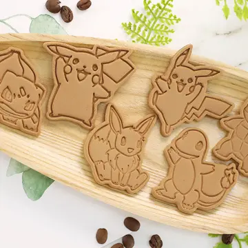 Pokemon Pikachu Cookie Mould Cartoon Anime Fondant Baking Tool Cookie  Frosting Cookie Press Mould Plastic Kitchen