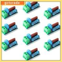 GOTORADE 10Pcs สีฟ้าสีฟ้า การดูดซึม RC โมดูลวงจร snubber แม่เหล็กไฟฟ้าแม่เหล็กไฟฟ้า รีเลย์ติดต่อ โมดูล