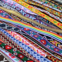 16~25MM 5/8 1 Inch 5 Yards Vintage Ethnic Embroidery Lace Ribbon Boho Trim DIY Clothe Bag Accessories Embroidered Hundred Styles Gift Wrapping  Bags