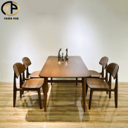 Bộ bàn ăn 4 ghế gỗ Nanfeng hiện đại Thiên Phú Furniture