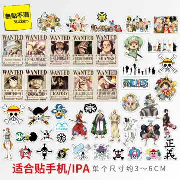 Sticker for Sale avec l'œuvre « Une pièce : Luffy Wanted » de l