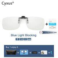 Cyxus Clip On Clear Blue Light Blocking Digital Eyeglasses For MenWomen-8000T04