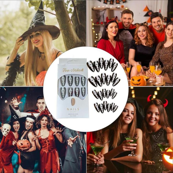 press-on-nails-press-on-long-nails-with-spider-pattern-halloween-false-nails-various-sizes-for-ball-wedding-diy-home-nail-art-diplomatic