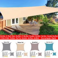 กันสาดกลางแจ้งกันน้ำ Sun Shade Sail Garden Canopi สำหรับ Terrace รถผ้าใบกันสาดสี่เหลี่ยมผืนผ้าสระว่ายน้ำ Sun-Shelter Sunshade Sail