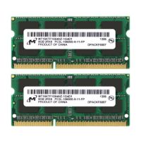 ไมครอน16กิกะไบต์2X8กิกะไบต์ DDR3L 1333MHz 1.35V PC3L-10600 204Pin หน่วยความจำหน่วยความจำแล็ปท็อป SODIMM โน๊ตบุ๊ค SDRAM