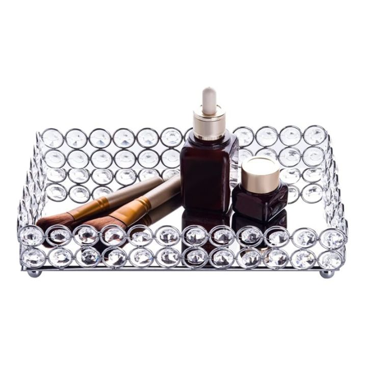 crystal-rectangle-cosmetic-tray-jewelry-trinket-organizer-mirror-decorative-tray-perfume-skin-care-organizer-silver