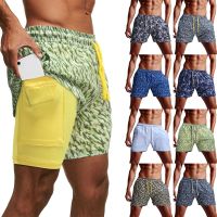 【CW】 2021 Brand New Men  39;s Beach Shorts Camouflage Print Drawstring Short Pants with Pockets Bottom Workout