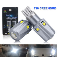 YSY 2Pcs T10 168 194 2825 W5W รถ LED หลอดไฟ CREE Chip Sidemarker ที่จอดรถตำแหน่งไฟป้ายทะเบียนไฟ Clearance สีขาว