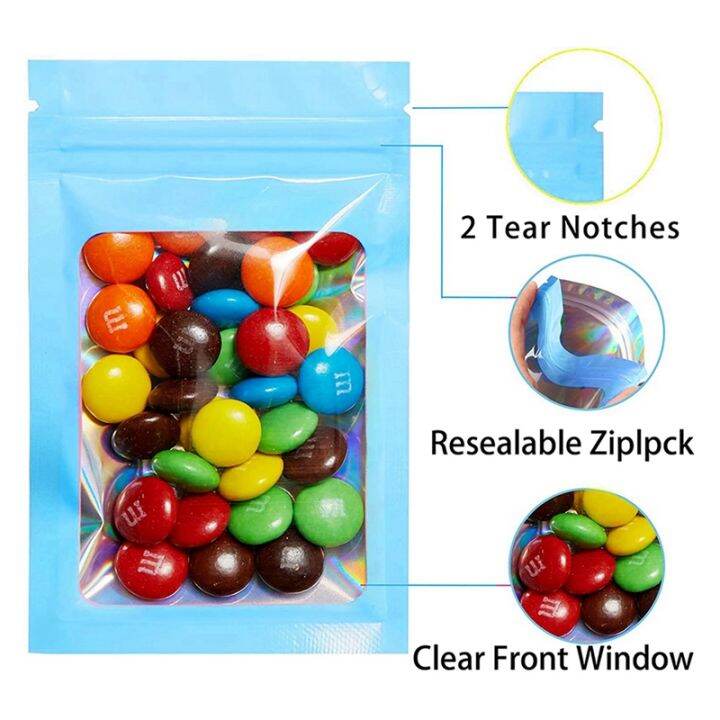 1000pcs-resealable-holographic-bags-smell-proof-mylar-pouch-with-clear-window-for-food-storage-party-favor-business