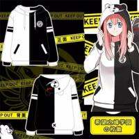 ♙✒ [Ready Stock] Qingstyle ผู้ชายผู้หญิงหมวกฮูดรูดซิป danganronpa โมโนคุมะเสื้อกันหนาวมีฮู้ดคอสเพลย์เสื้อคู่