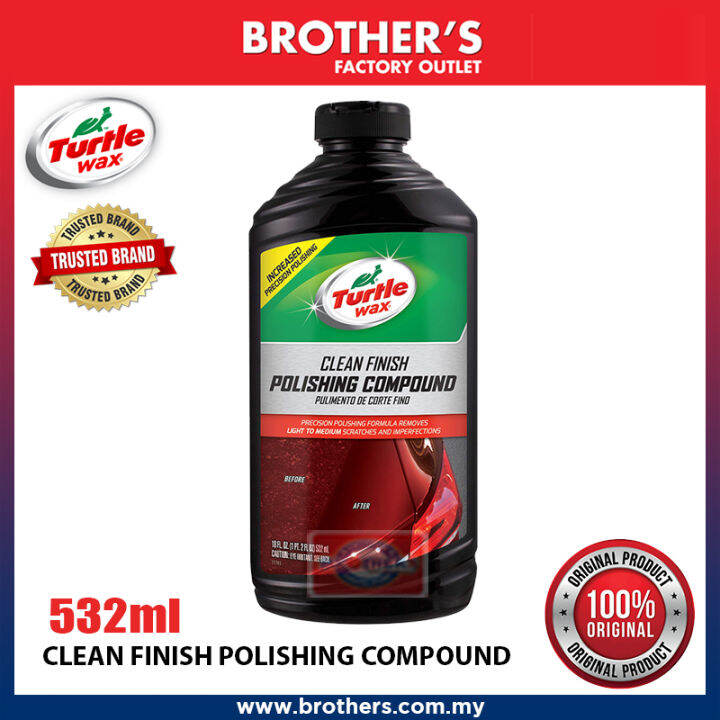 TURTLE WAX CLEAN FINISH POLISHING COMPOUND 532ml 100 ORIGINAL Lazada