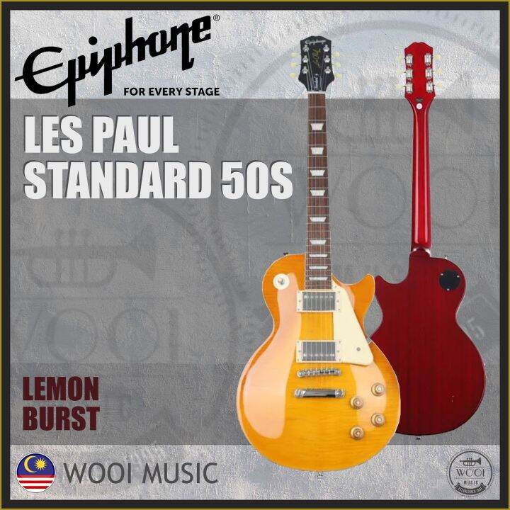 Epiphone Les Paul Standard 50s Electric Guitar Lemon Burst Lazada