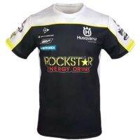 T SHIRT   2023 new design- HUSQVARAN ROCKSTAR Energy Drink Short Sleeve Motorcycle/Bicycle T SHIRT