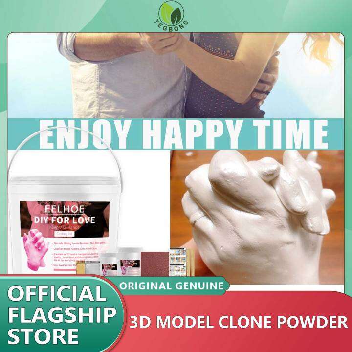 EELHOE 3D Handmade Hand Mold Casting Clone Powder Kit DIY Couples Hand