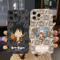 เคสโทรศัพท์สำหรับ Realme C21Y C25Y C11 2021 C12 C15 C25S 8 Pro 5 5i 6i 5S C3 C25 C20 C20A Luffy Chopper Black Square Edge Full Len ป้องกัน