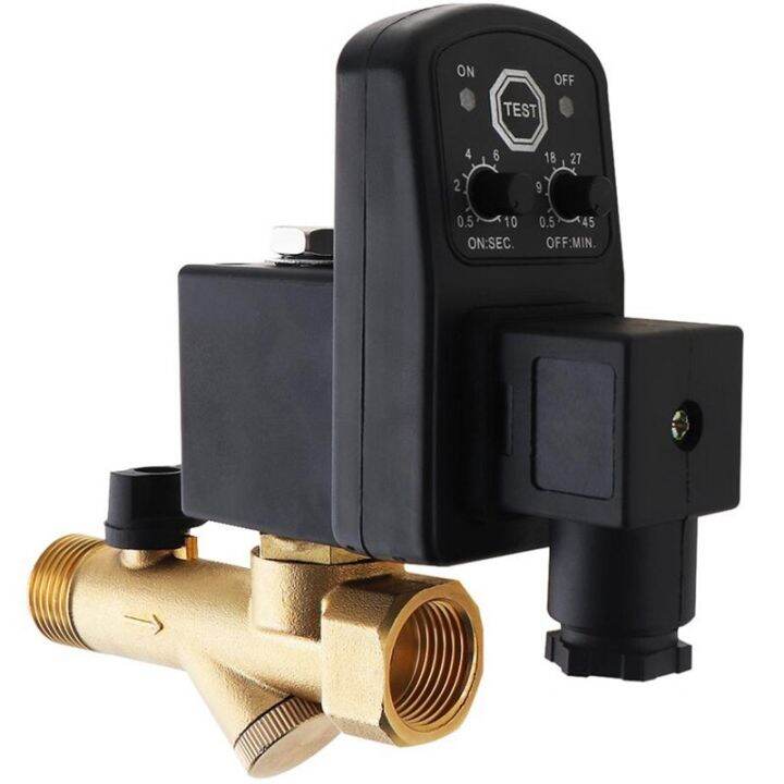 1/4 Inch Ac220V 1.6Mpa Electronic Drain Valve Timed Air Compressor Gas