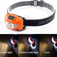 3W Mini COB LED Headlamp Frontal Flashlight AAA Battery Small Head Light Lamp Torches Headlight For Camping Running YB21TH