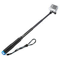 19" Extendable Handheld Selfie Stick Telescoping Pole Aluminum Alloy Monopod for Hero 5/4/3+/3 SJ4000 SJ5000 SJ6000 Action Cameras