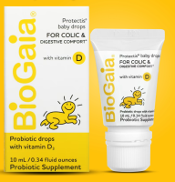 BioGaia, ProTectis Baby Drops to relieve colic and digestion, plus vitamin D, 0.34 fl oz. (10 mL)