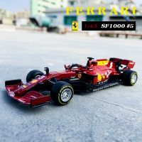 Bburago 1:43 2020 F1 SF1000 Ferrari #5 #16 Simulation alloy super toy car model For  with Steering wheel control front wheel Die-Cast Vehicles