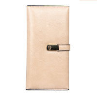 GDS Women S Bifold Handheld Bag หนัง PU นำเข้าเหมาะสำหรับการเดินทาง